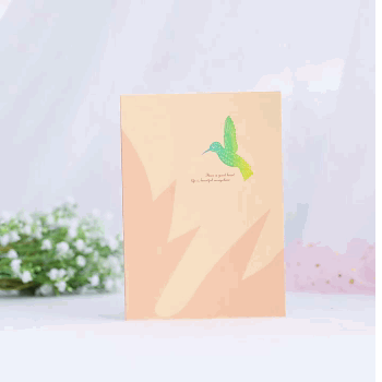 3D Cute Bird Pop Up Card Creative Gift
