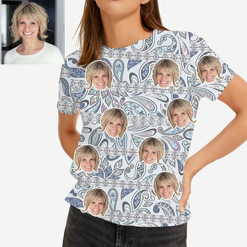 T-Shirt Hawaïen Personnalisé avec Fleurs en Papier Découpé