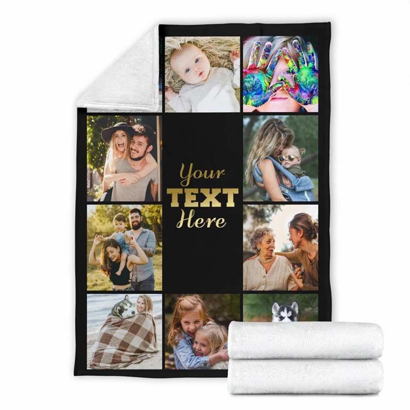 Custom 10 Photos Blankets to Make the Best Gifts for Your Family