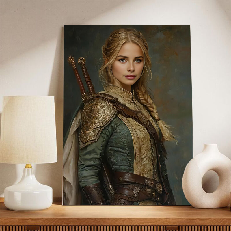Personalized Woman Portraits with Custom Face Swap Interesting Gift for Her