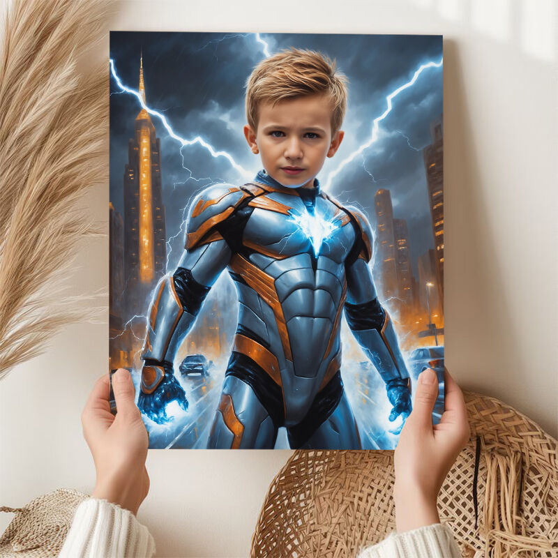 Personalized Hero Portraits with Custom Face Swap Creative Gift for Kids