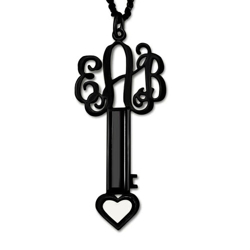 "Your Truly Love" Personalized Monogram Necklace With Heart