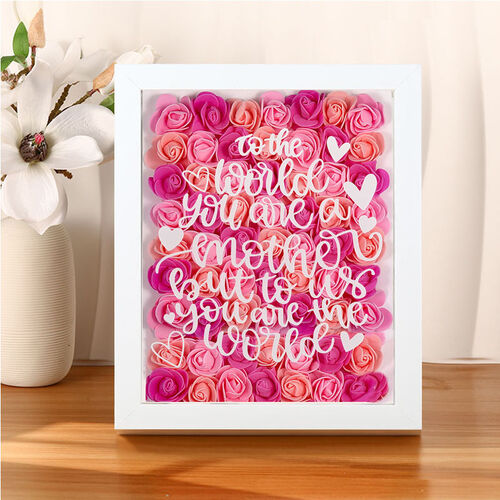 Scatola personalizzata con fiori secchi regalo speciale per festa della mamma
