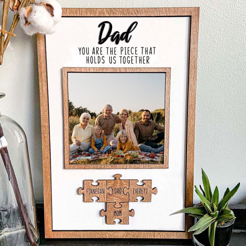 Personalised Picture And Name Sign Puzzles Pieces Mother's Day Gift