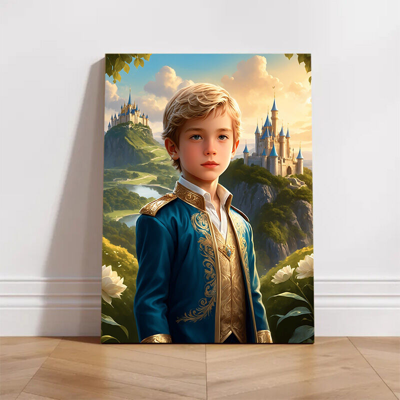 Personalized Gentleman Portraits with Custom Face Swap Perfect Gift for Kids