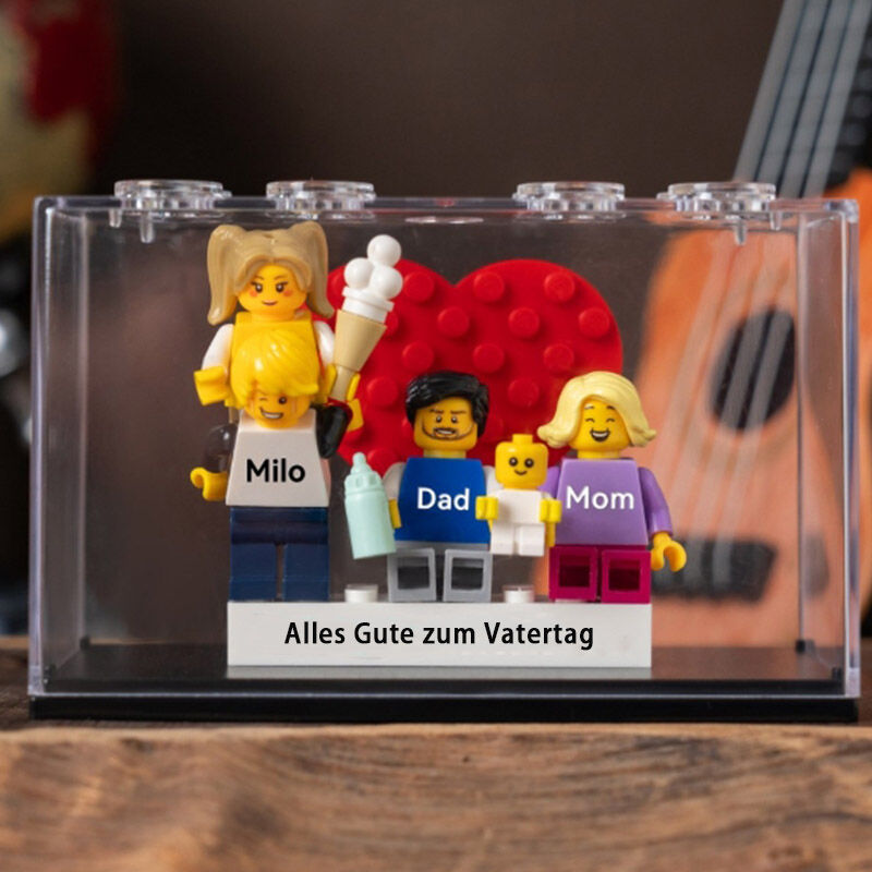 Personalized Building Block Minifigures Fun Gifts for Father's Day