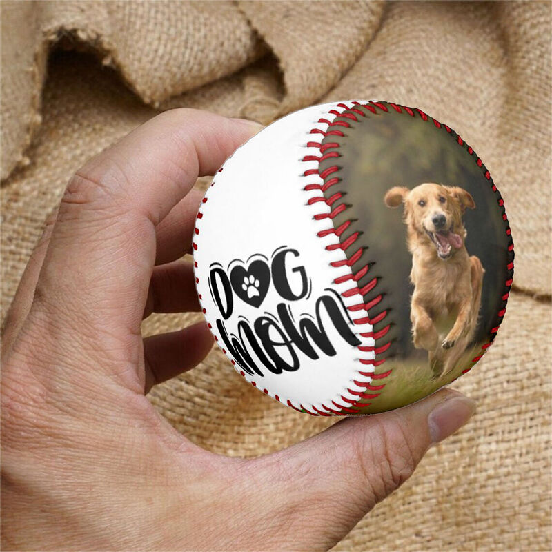 Hundemama Personalisierter Baseball mit Tierfotos als Geschenk für Tierliebhaber