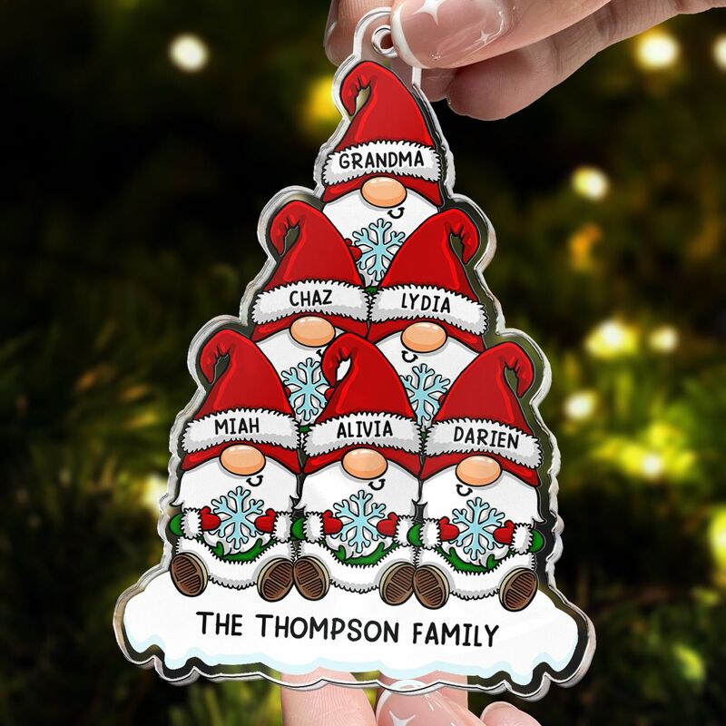 Personalisierter Weihnachtsschmuck Individuelle Namen Lustige Geschenke für die Familie