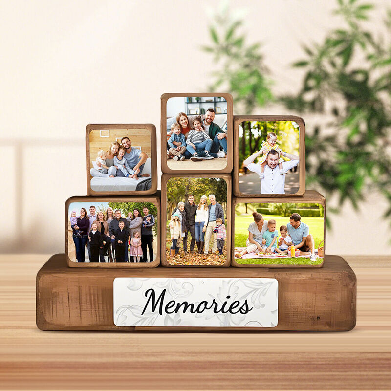 Cubo fotografico personalizzato Blocchi di costruzione Foto di famiglia personalizzate Regali caldi