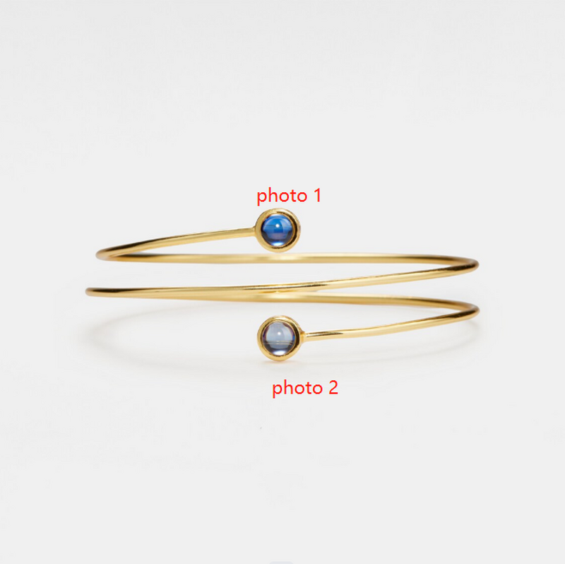 Personalized Projection Picture Double Layer Bracelet Simple Christmas Gift For Her