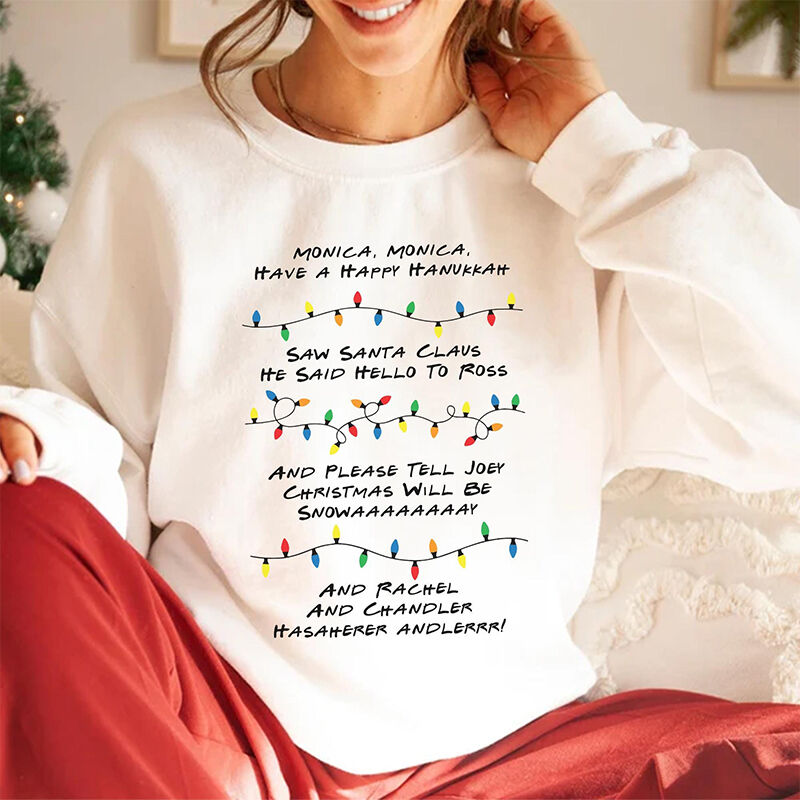 Personalized Sweatshirt Friends Inspired Holiday Phoebe's Song Design Attractive Christmas Gift