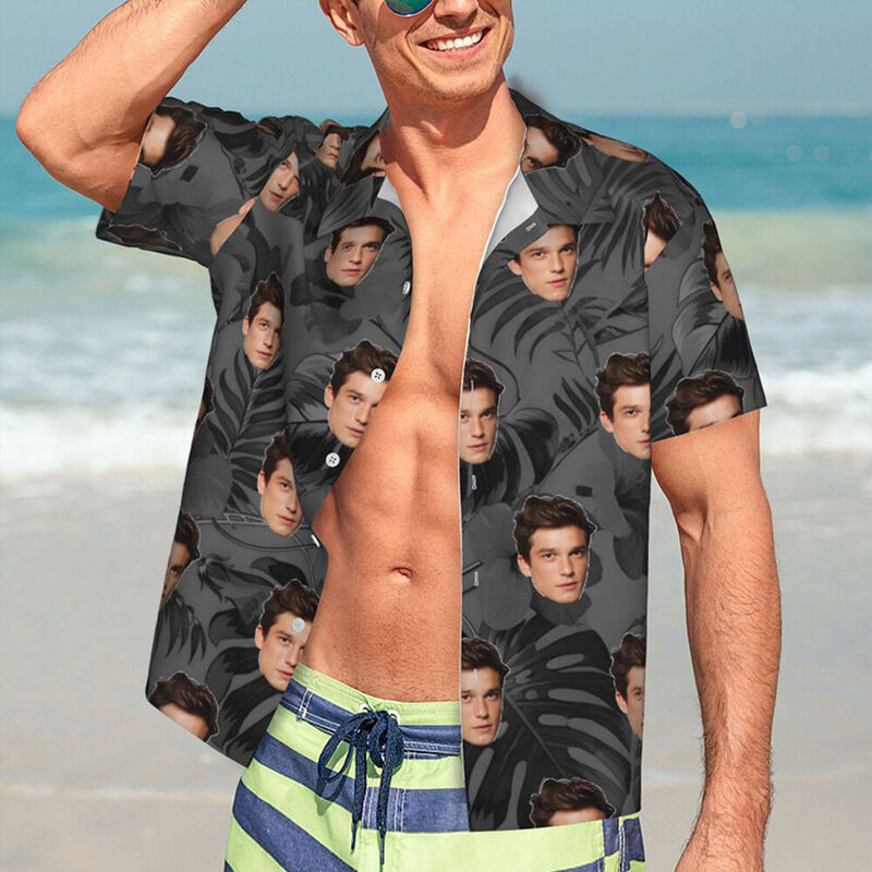 Personalized Hawaiian Shirt Funny Alcoholic Casual Beach Short Sleeve for Men