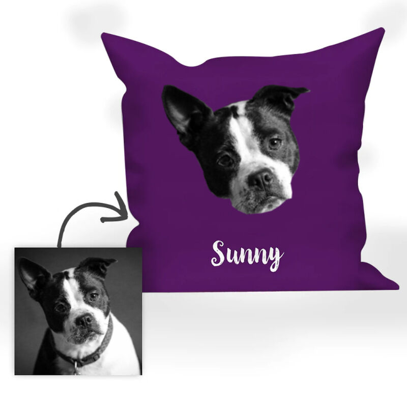 Customized Face Photo Pillow For Cute Pet