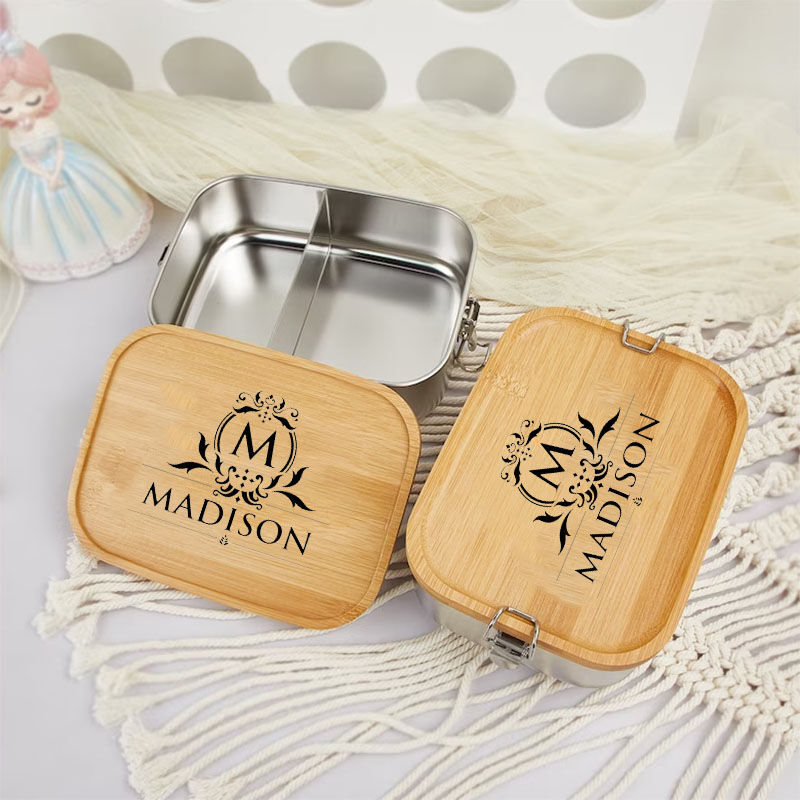 Personalized Lunch Box Custom Name Logo Back to School Gifts