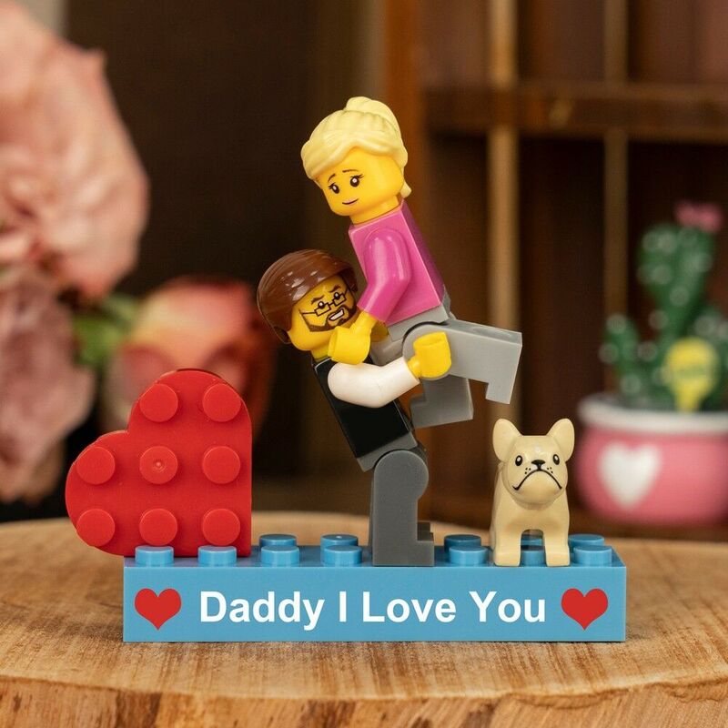 Personalized Building Block Minifigures Fun Father’s Day Gifts For Dad