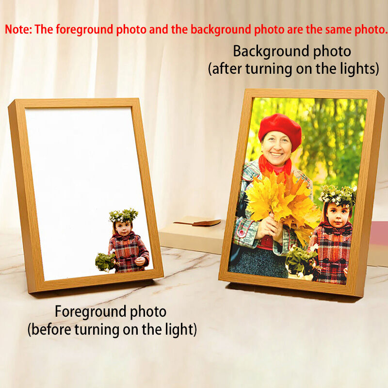 Personalized Picture Frame Lamp Sweet Gift for Valentine's Day