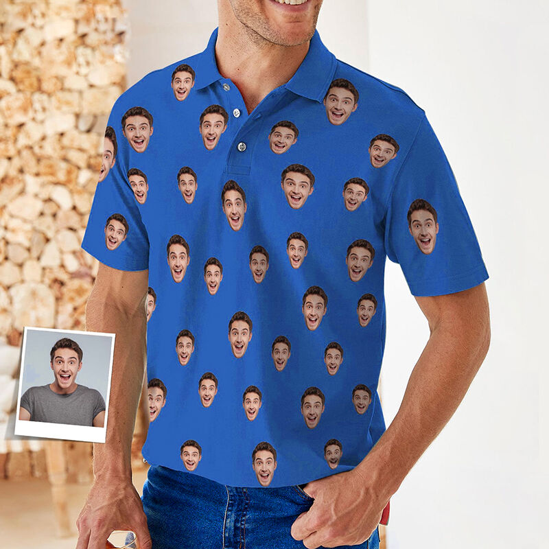 Personalized Picture Polo Shirt Precious Gift for Your Loved One
