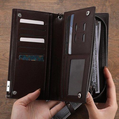 Custom Photo Engraved Wallet Leather Men's Wallet-Lovely Baby