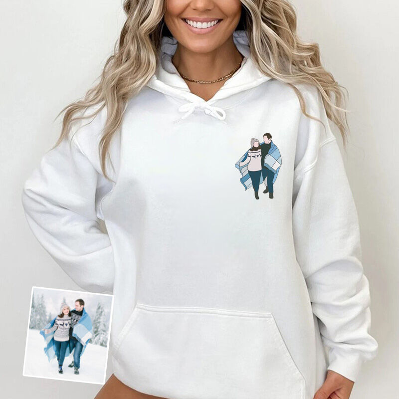 Personalized Hoodie with Custom Picture Pattern for Memorial Day Gift