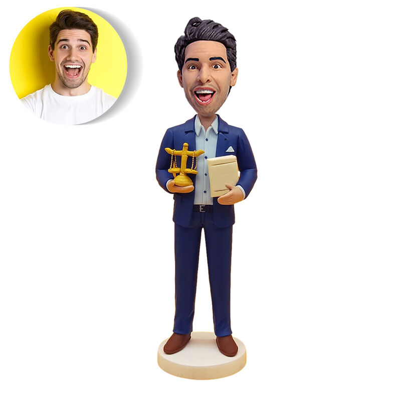 Custom Bobblehead Gift for Teacher in Suit