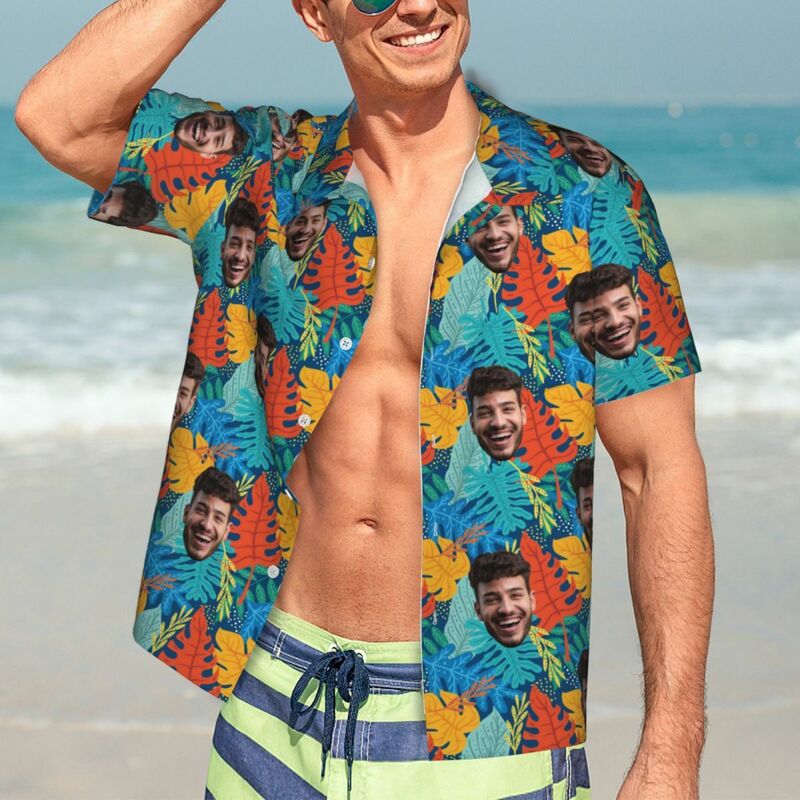 Camisa Hawaiana Personalizada Unisex Vacaciones de Verano Regalo para Hombre