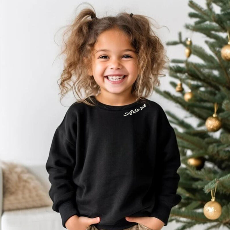 Personalisierte Kinder bestickt Sweatshirts Individuelles Name Geschenke für Kinder