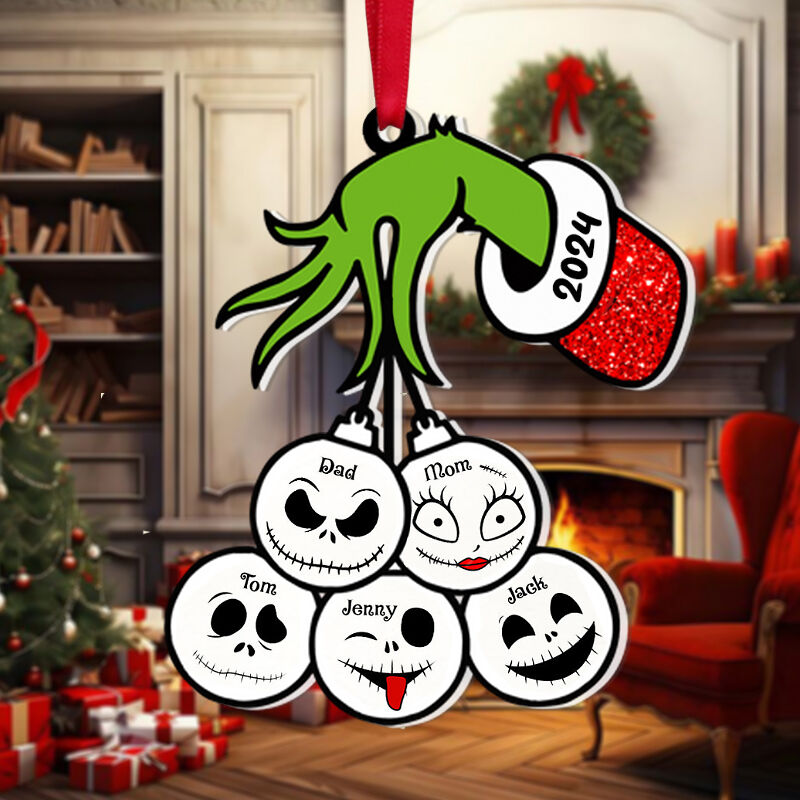 Personalized Christmas Decoration Custom Name Creative Gift for Family