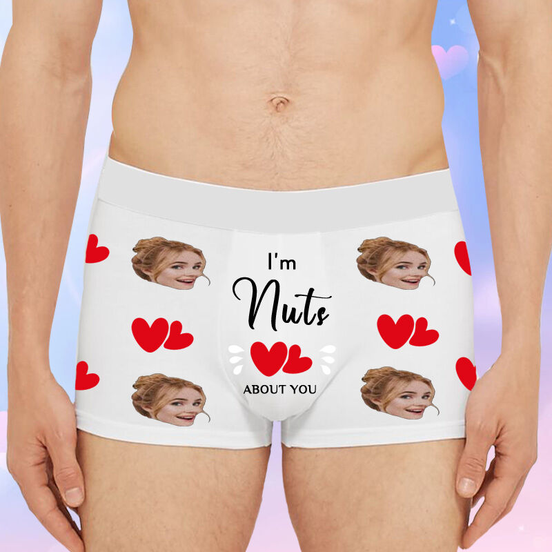 Personalized Picture Men's Underwear Boxer Briefs Creative Gift for Boyfriend