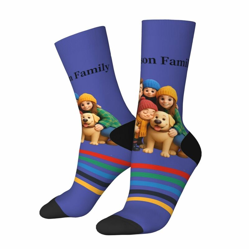 Personalized Photo Socks Family Photo Parent-Child Outfit Christmas Gift for Family