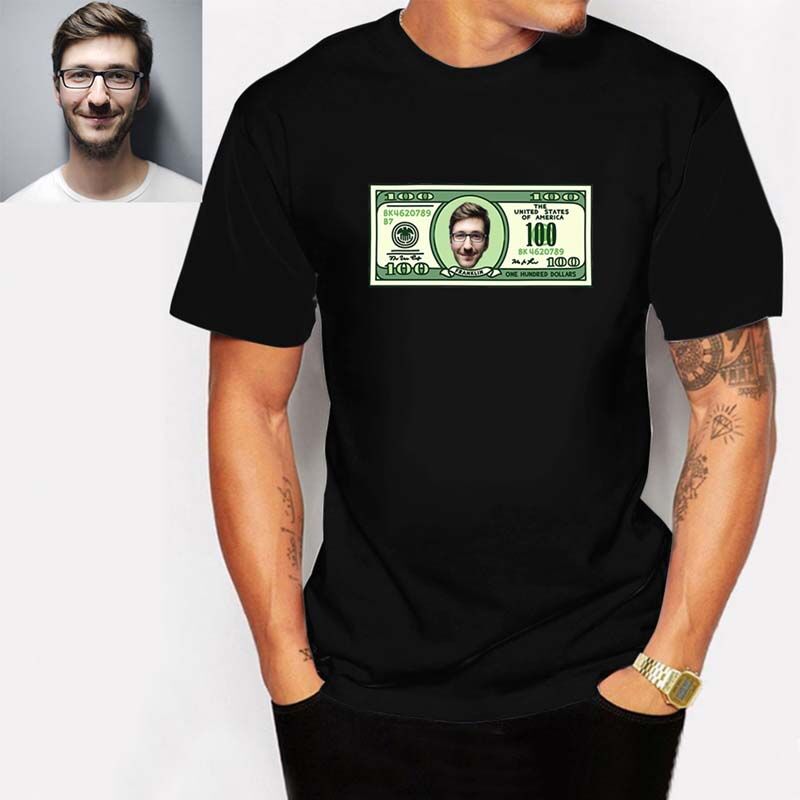 T-Shirt personnalisé avec photo du dollar