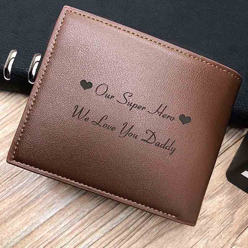 Personalized Photo Men's Wallet with Spotify Song Cover