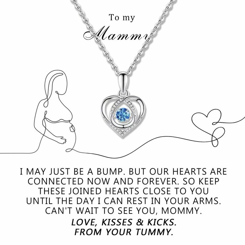 Gift for Mom "Keep These Joined Hearts Close To You Until The Day I Can Rest In Your Arms" Necklace