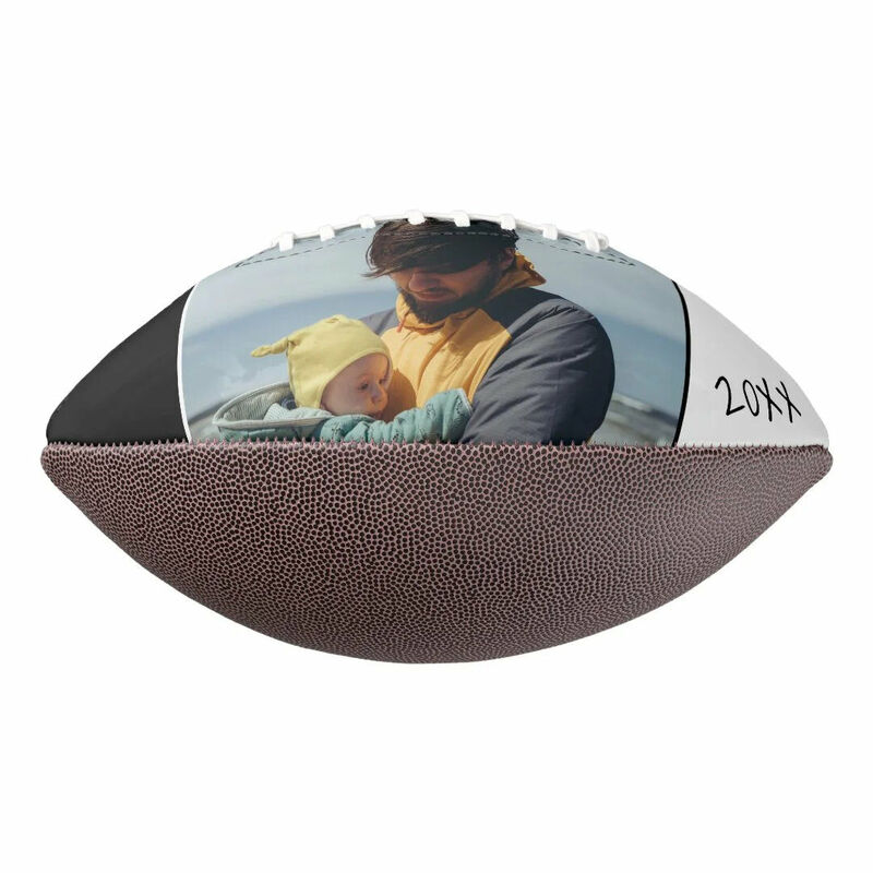 Customized Football "Happy First Father's Day" Exclusive Gift for New Dad