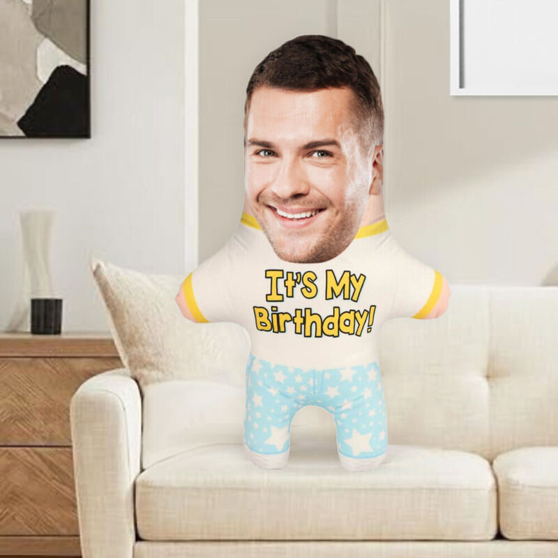Customized Face Pillow "Today Is My Birthday" Pillow Gift for Friends