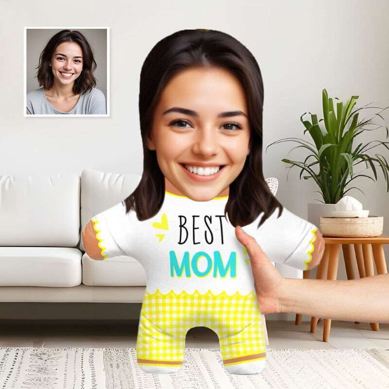 Coussin Oreiller personnalisé « Meilleure Maman » Cadeau pour la fête des mères