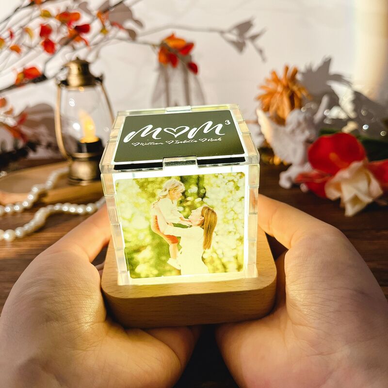 Personalisierte Name Acryl Würfellampe Bestes Geschenk für Mama