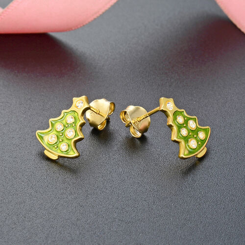 Christmas Tree Earrings for  Women