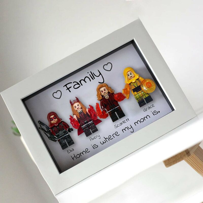 "Home Is Where My Mom is" Personalised Superhero Frame