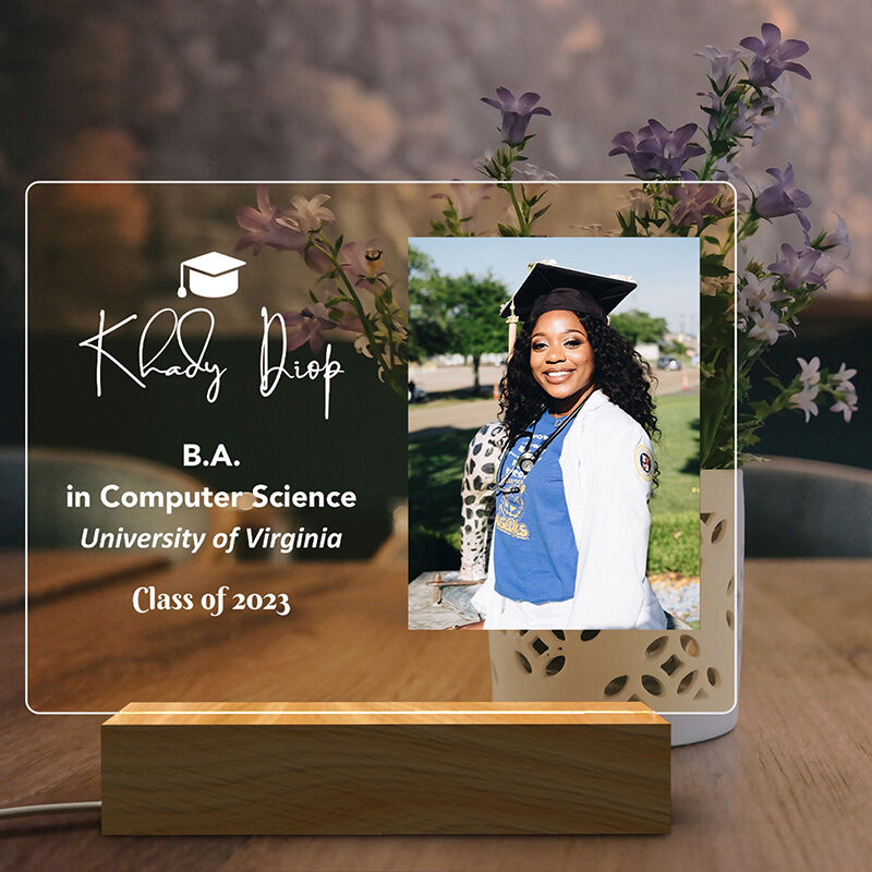 Personalized Picture Night Light Creative Gift for Graduation