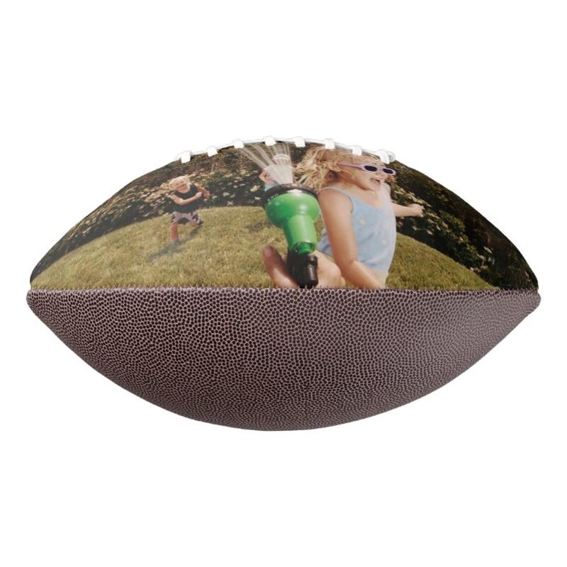 "Hero Dad" Personalized Football Can Be Added with Photos and Name as a Gift for Dad