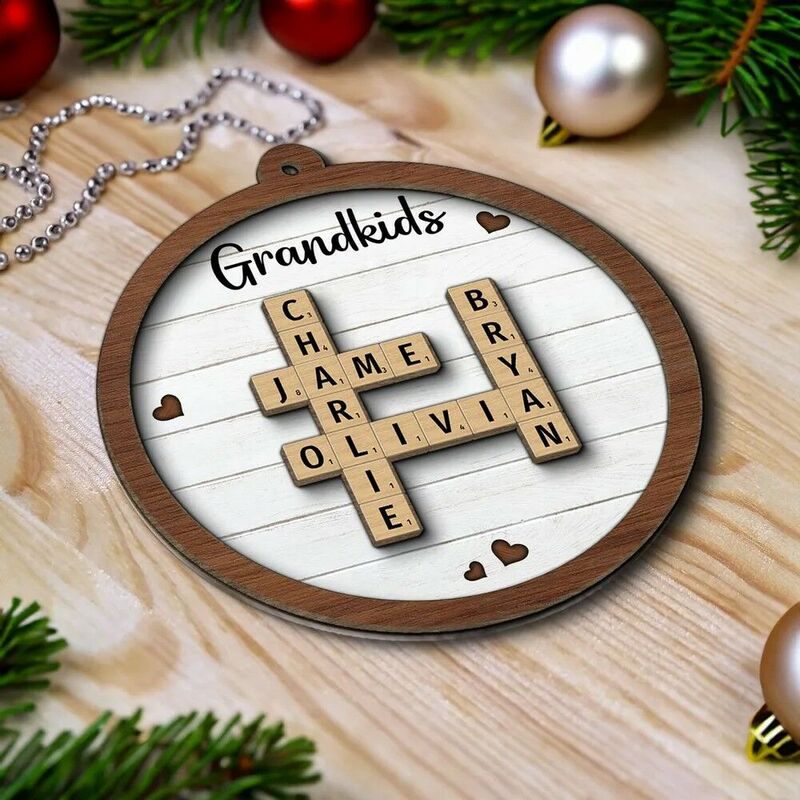 Personalisierte Weihnachtsornamente Individuelle Namen Lustige Geschenke für die Familie
