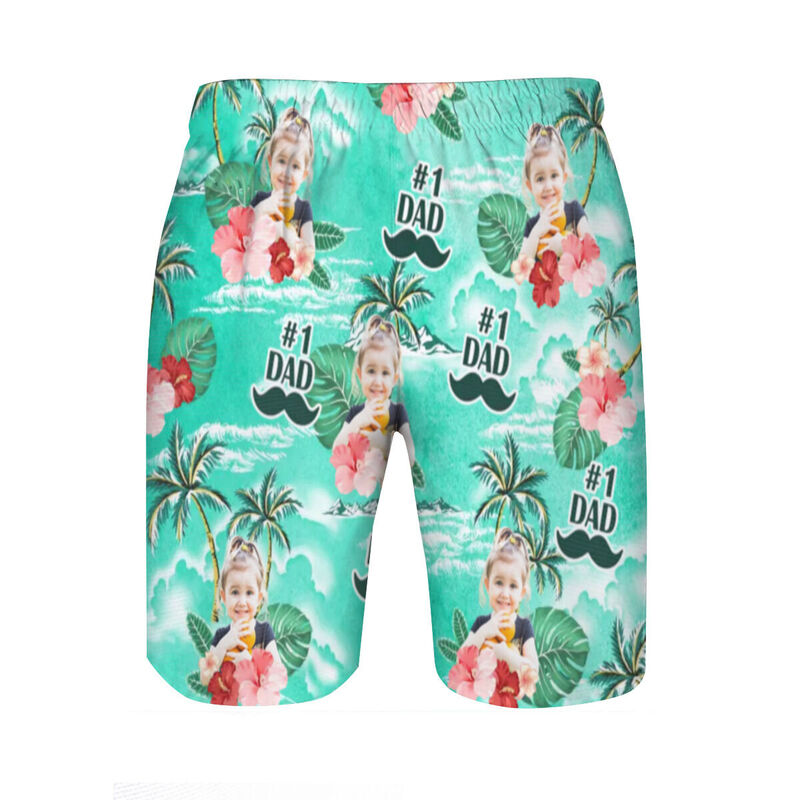 Pantaloncini da spiaggia da uomo personalizzati con foto Regalo fantastico per la festa del papà