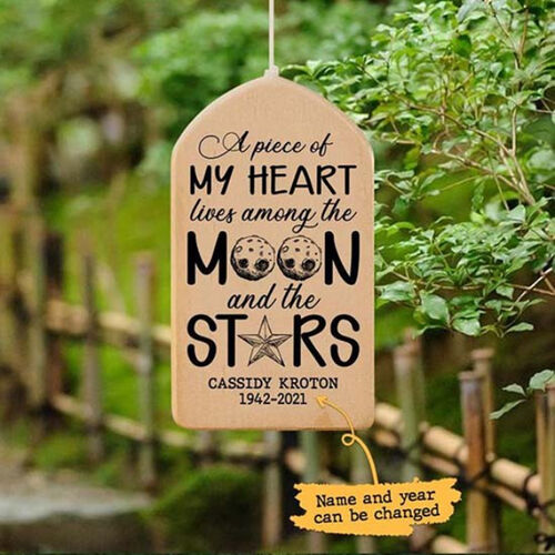"A Piece of My Heart Lives Among The And The Stars" Campanelli Eolici Personalizzati