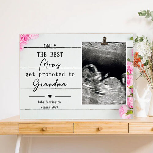 Custom Picture Frame Pregnancy Announcement Gift for Mom