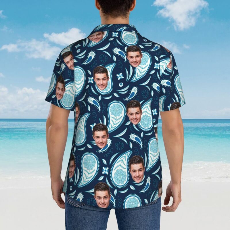 Camisas Hawaianas Personalizadas con Estampados Abstractos como Regalo para Hombre