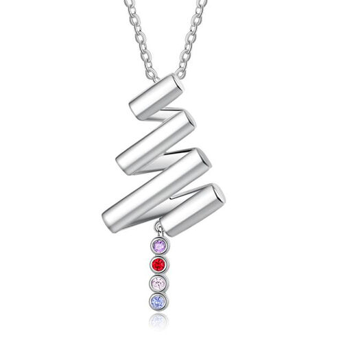 Collana Con Pietra A Forma Albero Natale