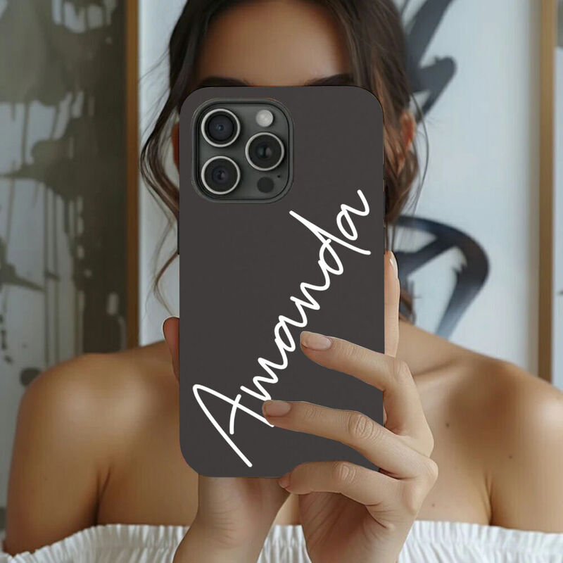 Personalisierte Handytasche mit individuellem Namen Einfaches und modisches Geschenk