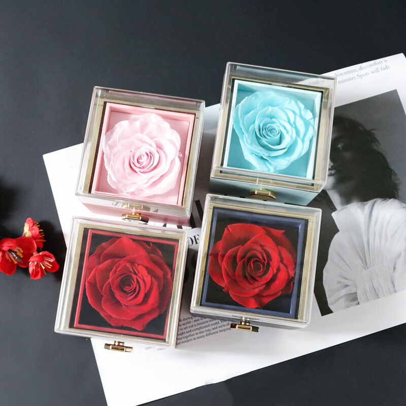 Creative Flip Rose Jewelry Box As A Valentine’S Day Gift For Wife