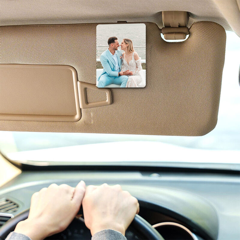 Customized Car Visor Clip Photo Frame Simple Car Accessories New Car Gift for Friends