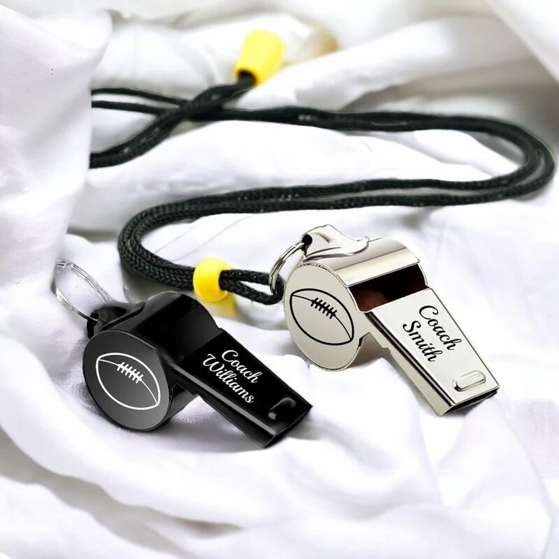 Personalized Whistle Custom Name with Icon Gift for the Best Coach